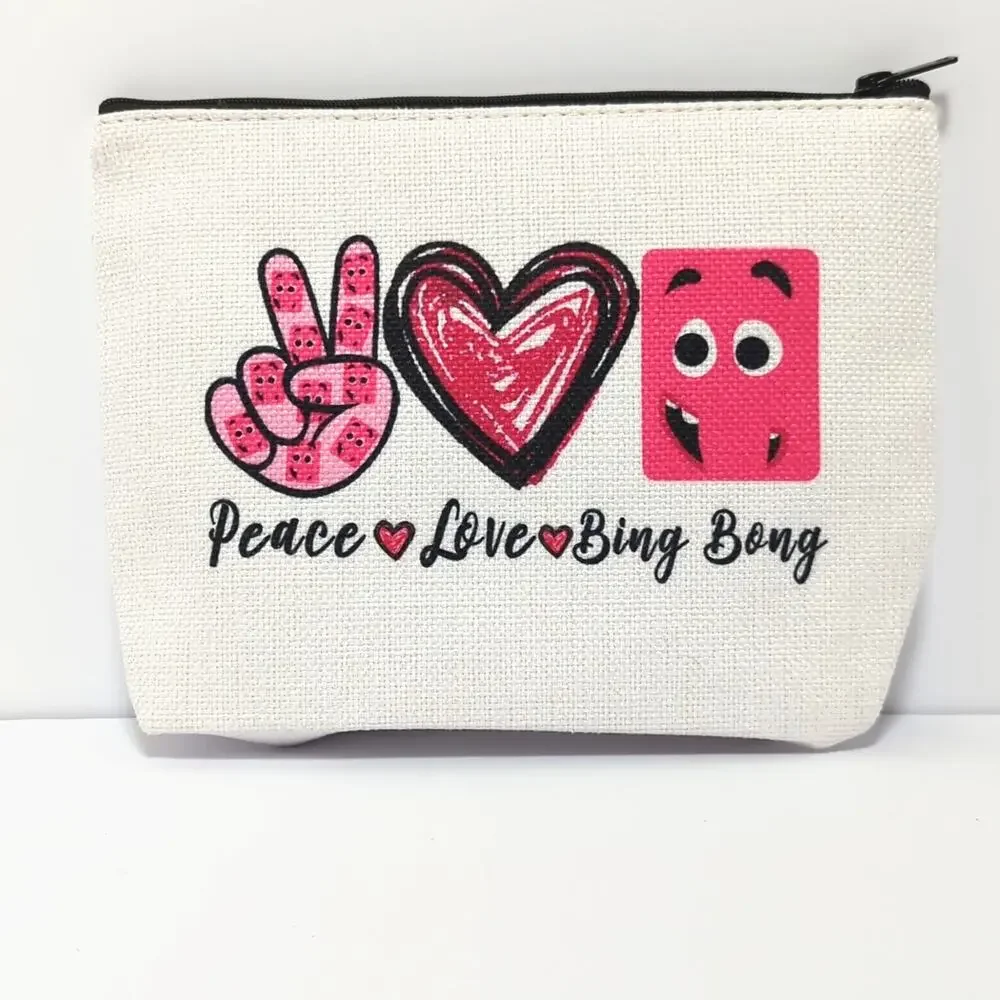 Peace Love Bing Bong Zipper Pouch